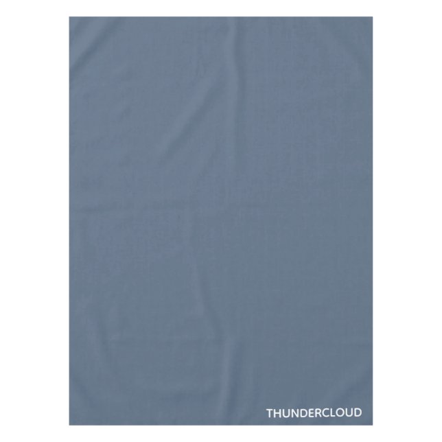 Thundercloud Blue-gray Color Name Tablecloth (Front)
