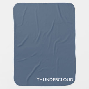 Thundercloud Blue-grey Colour Name Baby Blanket