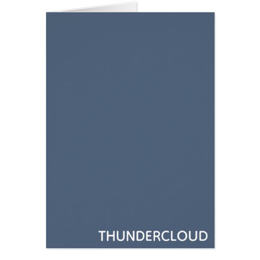 Thundercloud Blue-grey Colour Name Cards (Front)