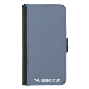 Thundercloud Blue-grey Colour Name Samsung Galaxy S5 Wallet Case