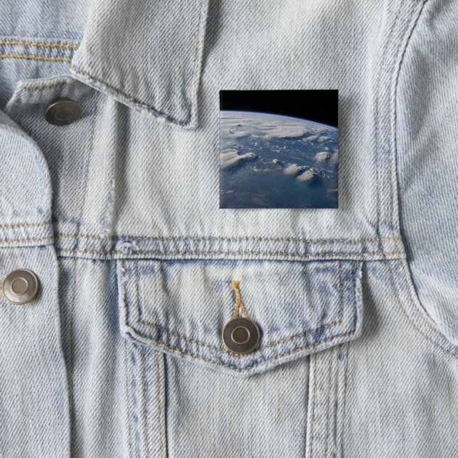 Thunderhead Anvils Of Earth Onto Southern Borneo. Button (In Situ)