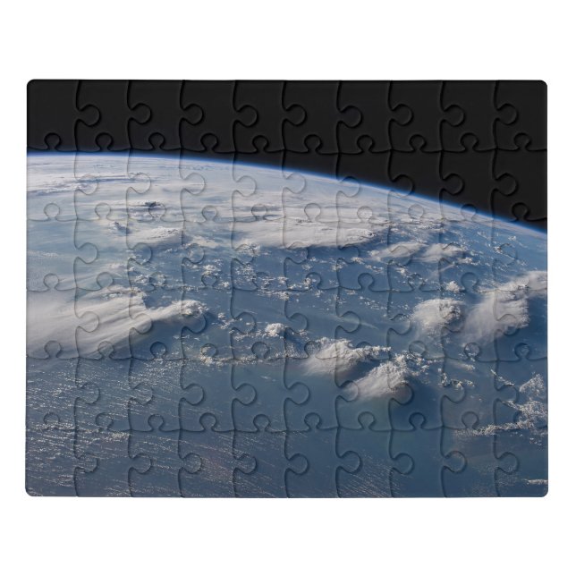 Thunderhead Anvils Of Earth Onto Southern Borneo. Jigsaw Puzzle (Puzzle Horizontal)