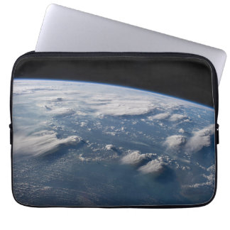 Thunderhead Anvils Of Earth Onto Southern Borneo. Laptop Sleeve