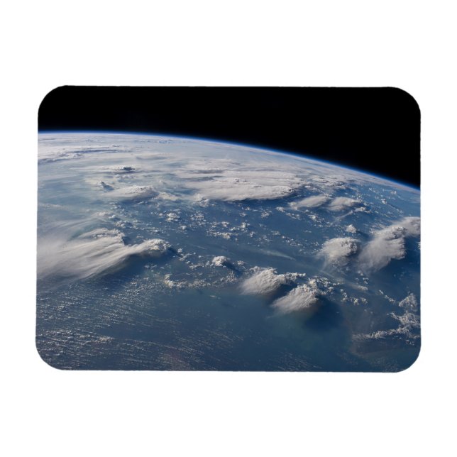 Thunderhead Anvils Of Earth Onto Southern Borneo. Magnet (Horizontal)