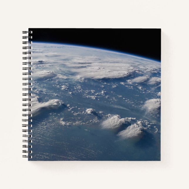 Thunderhead Anvils Of Earth Onto Southern Borneo. Notebook (Front)