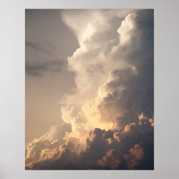 Thunderhead Cloud Heaven Sky Storm Clouds Poster by ZZ_Templates at Zazzle