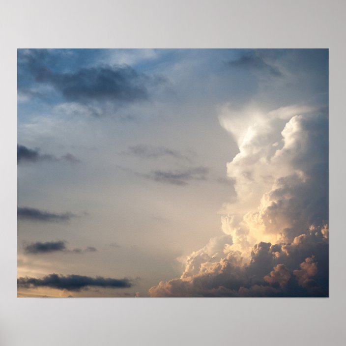 Thunderhead Cloud Heaven Sky Storm Clouds Poster Zazzle Com