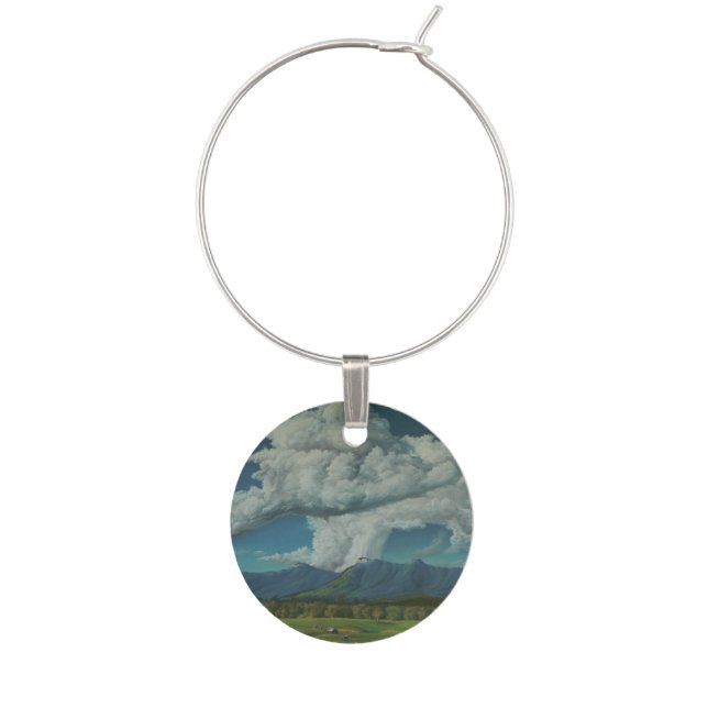 Thunderhead Over Lansdowne Wine Charm (Front)