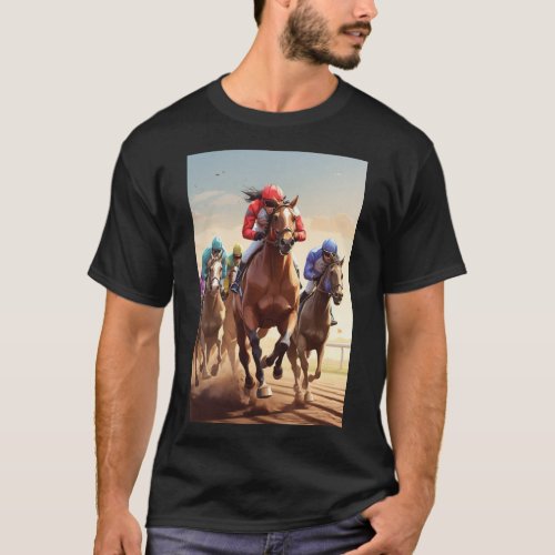 Thundering Hooves Racing Elegance T_Shirt