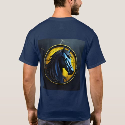 Thundering Stallion Electric Storm T_Shirt Design