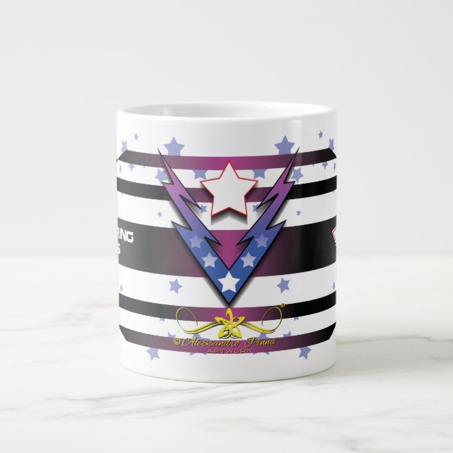 Thundering Stars Giant Coffee Mug (Front)