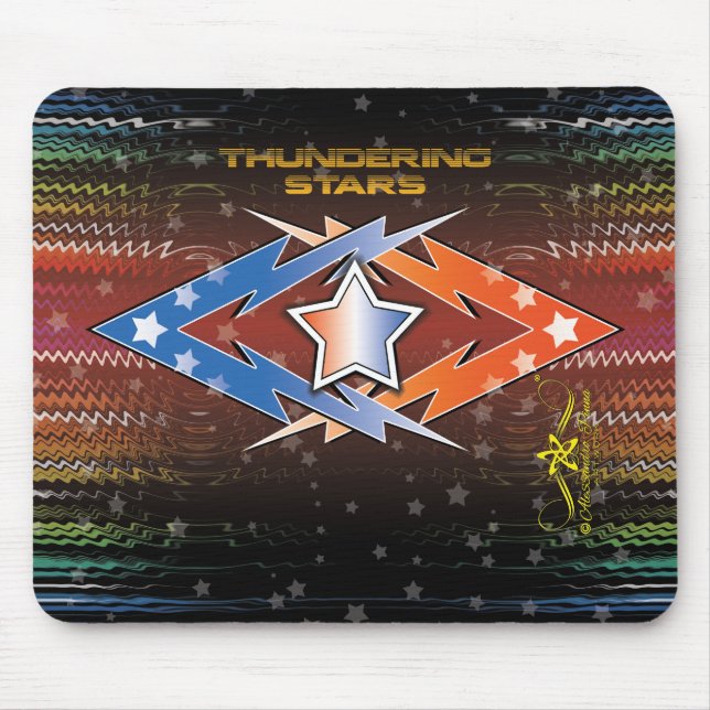 Thundering Stars Mouse Pad (Front)