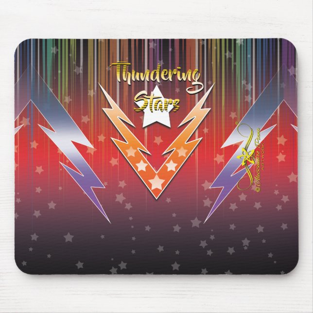 Thundering Stars Mouse Pad (Front)