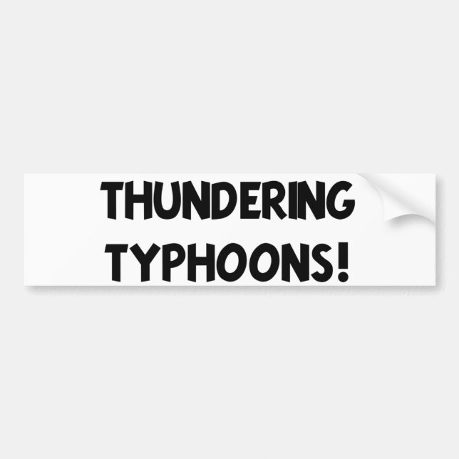 Thundering Typhoons! Bumper Sticker (Front)