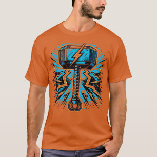 Thunderous Mjolnir SuperheroInspired Hammer T-Shirt