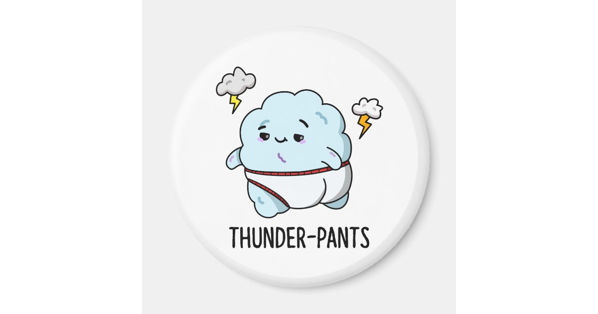Thunderpants Funny Cloud Underwear Pun Magnet | Zazzle Thunderpants Funny Cloud Underwear Pun Magnet | Zazzle