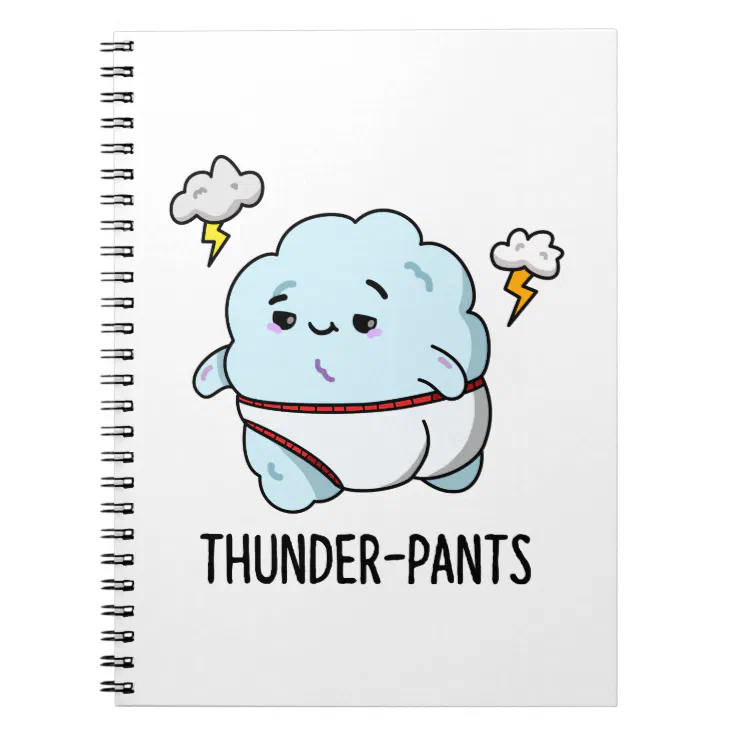 Thunderpants Funny Cloud Underwear Pun Notebook | Zazzle Thunderpants Funny Cloud Underwear Pun Notebook | Zazzle