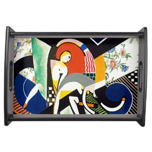 Thundershower Modernist Art Tray