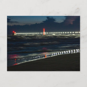 Thunderstorm at Grand Haven State Park Postcard
