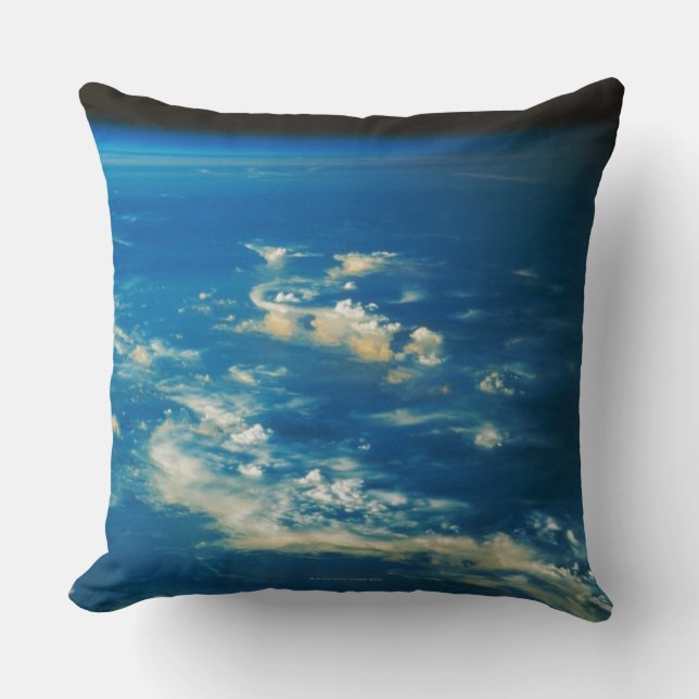 Thunderstorm Clouds Throw Pillow (Front)