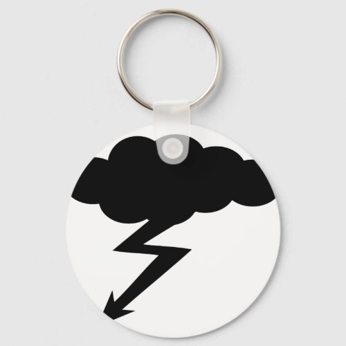 thunderstorm lightning keychain