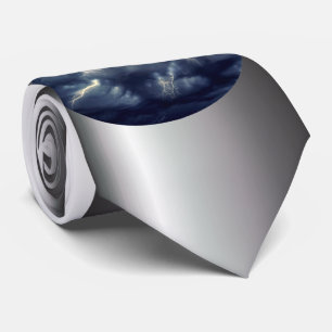 Thunderstorm Lightning Neck Tie