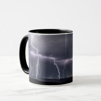 Thunderstorm Lightning Strike Storm Night Sky
