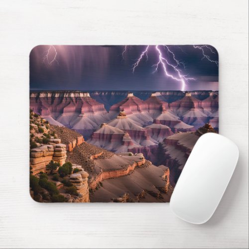 Thunderstorm Over The Grand Canyon Mouse Pad