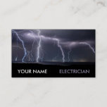 Thunderstorm Photo Electrician Electricity Business Card
