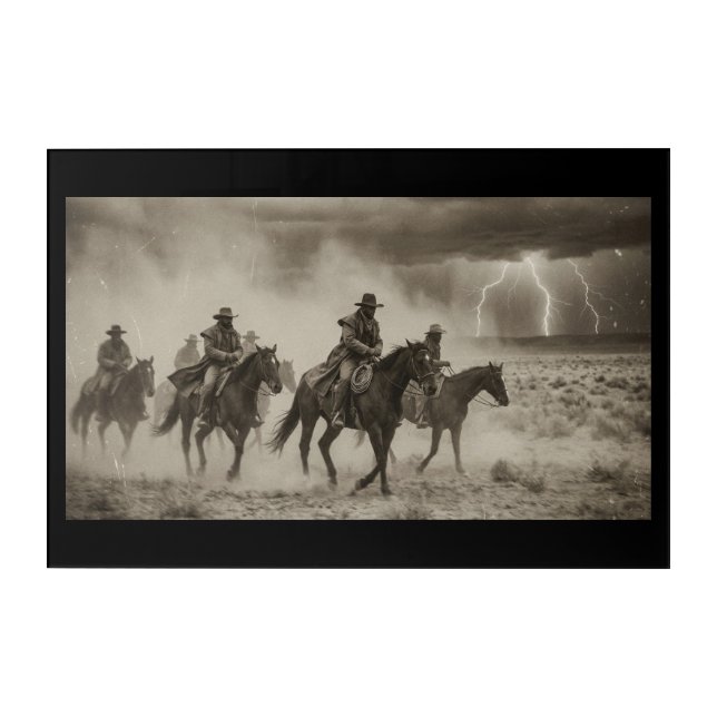 Thunderstorm Riders Acrylic Print (Front)
