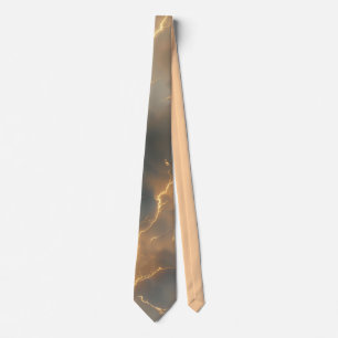 Thunderstorm Tie/tie with lightning Neck Tie
