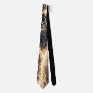 Thunderstorm Tie/tie with lightning Neck Tie