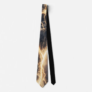 Thunderstorm Tie/tie with lightning Neck Tie