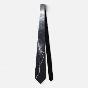 Thunderstorm Tie/tie with lightning Neck Tie