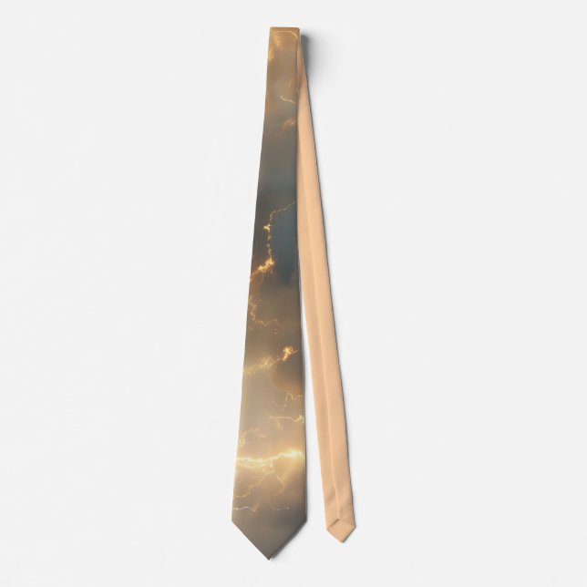 Thunderstorm Tie/tie with lightning Neck Tie (Front)