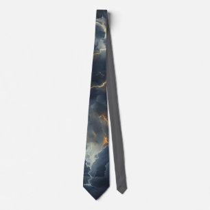 Thunderstorm Tie/tie with lightning Neck Tie