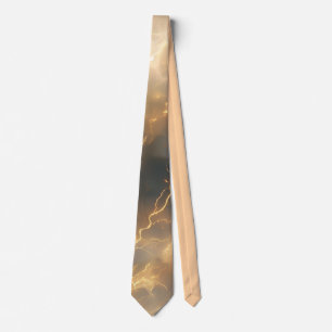 Thunderstorm Tie/tie with lightning Neck Tie