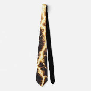 Thunderstorm Tie/tie with lightning Neck Tie