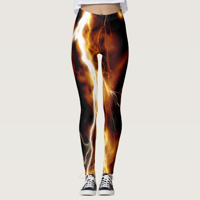 Thunderstrike Glow Yoga Leggings (Front)