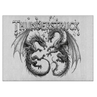 Thunderstruck Epic Fantasy Dragon Art Heavy Metal Cutting Board