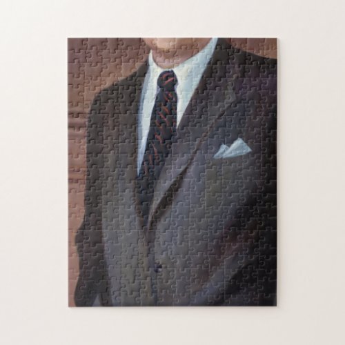 Thurgood Marshall Portrait By Betsy Graves Reyneau Jigsaw Puzzle