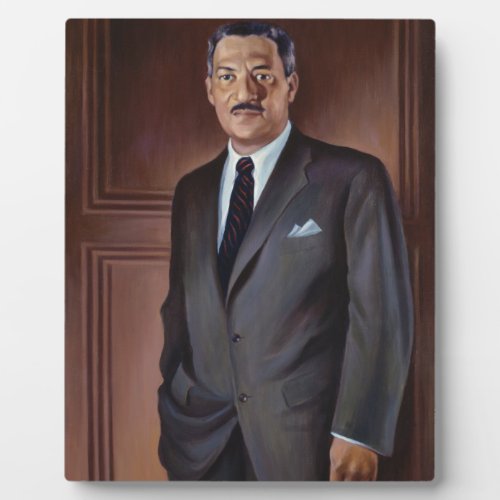 Thurgood Marshall Portrait By Betsy Graves Reyneau Plaque