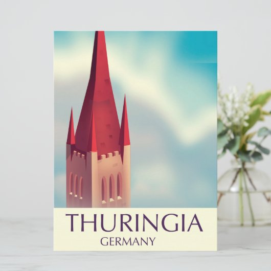 Thuringia Germany travel poster (Standing Front)