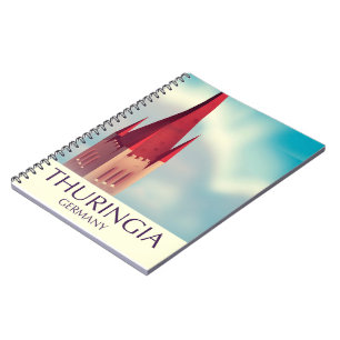 Thuringia Germany travel poster Notebook