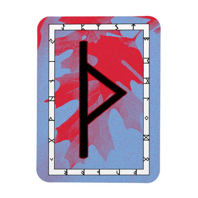 Thurisaz Rune Magnet – Defense! (Vertical)