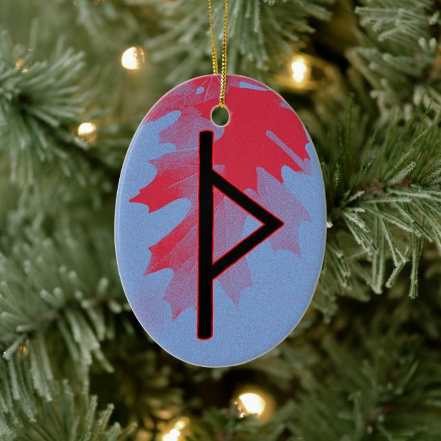 Thurisaz Rune Ornament – Defense! (Tree)
