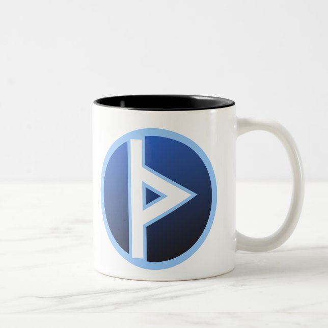 Thurisaz Thurs Thorn Rune Two-Tone Coffee Mug (Right)