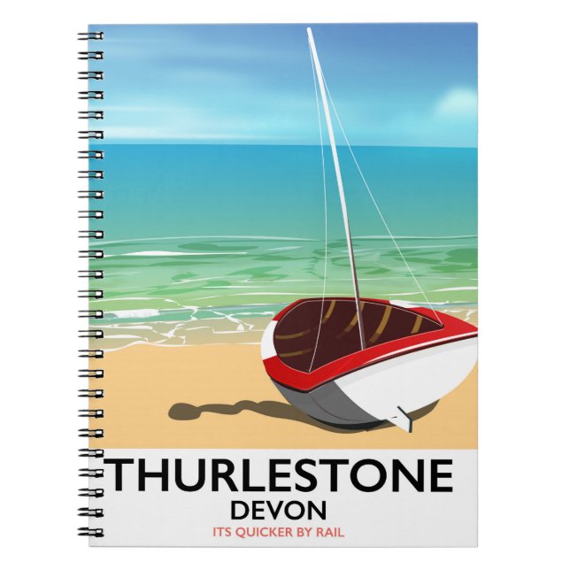 Thurlestone South Devon travel poster Notebook (Front)