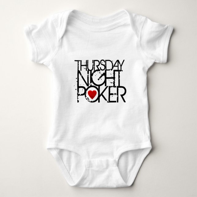 Thursday Night Poker Baby Bodysuit (Front)