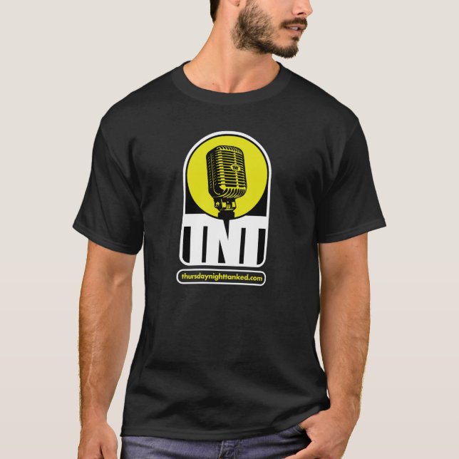 Thursday Night Tanked Show Basic Black Logo Tee (Front)